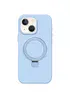 Чохол Silicone Case Full Protective NO LOGO with Ring для Apple iPhone 15 (6.1") Blue