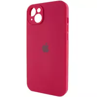 Чохол Silicone Case Full Camera Protective (AA) Apple iPhone 15 (6.1") Червоний / Rose Red