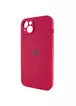 Чехол Silicone Case Full Camera Protective (AA) для Apple iPhone 15 (6.1") Красный / Rose Red