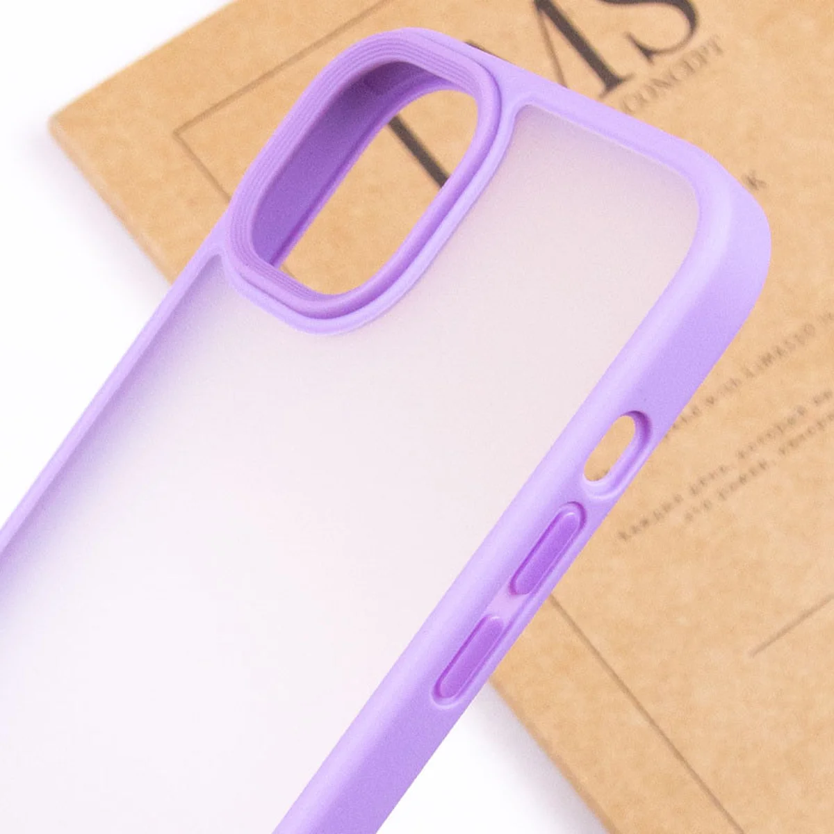 TPU+PC чохол Metal Buttons для Apple iPhone 15 (6.1") Бузковий