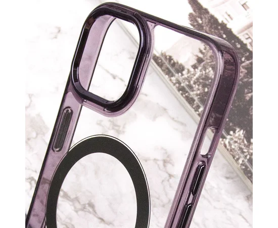 Чехол TPU Iris with MagSafe для Apple iPhone 15 (6.1") Черный