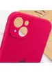 Чехол Silicone Case Full Camera Protective (AA) для Apple iPhone 15 (6.1") Красный / Rose Red