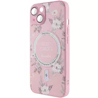 TPU+PC чохол Secret Garden with MagSafe для Apple iPhone 15 (6.1") Pink