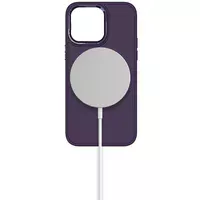 TPU чехол Bonbon Metal Style with MagSafe для Apple iPhone 15 (6.1") Фиолетовый / Dark Purple