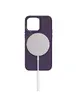 TPU чехол Bonbon Metal Style with MagSafe для Apple iPhone 15 (6.1") Фиолетовый / Dark Purple
