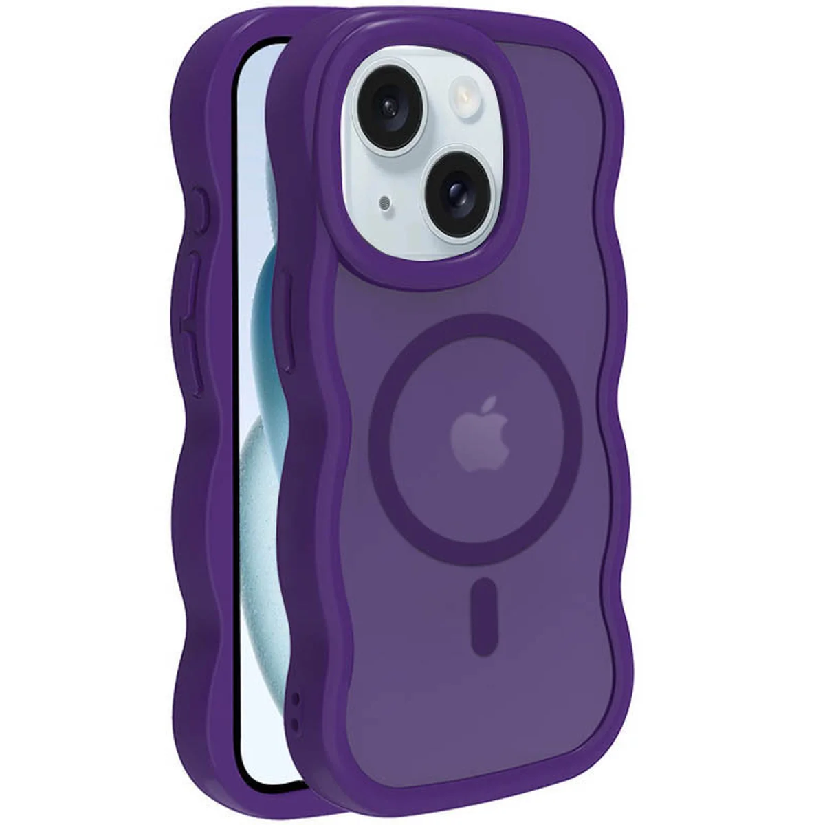 Чехол TPU+PC Undine with MagSafe для Apple iPhone 15 (6.1") Purple