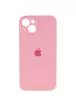 Чехол Silicone Case Full Camera Protective (AA) для Apple iPhone 15 (6.1") Розовый / Light pink
