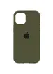 Чохол Silicone Case Full Protective (AA) для Apple iPhone 15 (6.1") Зелений / Dark Olive