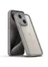 TPU чехол Transparent + Colour 1,5mm для Apple iPhone 15 (6.1") Grey