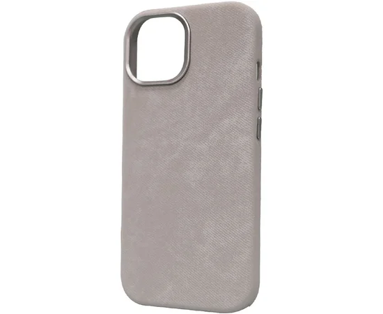 Чохол Denim with MagSafe для Apple iPhone 15 (6.1") Gray