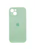 Чехол Silicone Case Full Camera Protective (AA) для Apple iPhone 15 (6.1") Зеленый / Pistachio