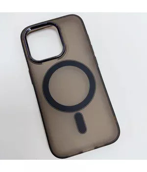 Чохол TPU+PC Lily with MagSafe для Apple iPhone 15 (6.1") Dark Gray