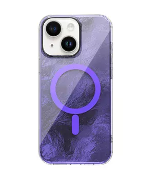 Чохол TPU Shiny Mountain (MagFit) для Apple iPhone 15 (6.1") Purple
