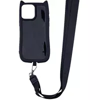 Чохол TPU GETMAN Cat with straps для Apple iPhone 15 (6.1") Black