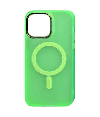 Чохол TPU+PC Lily with MagSafe для Apple iPhone 15 (6.1") Neon Green