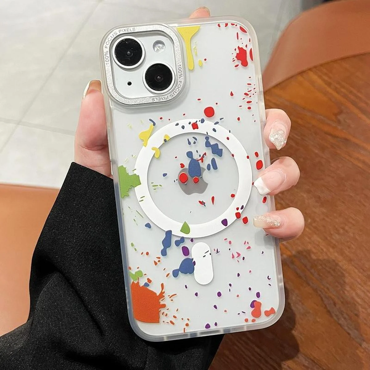 Чехол TPU+PC Flush with MagSafe для Apple iPhone 15 (6.1") White