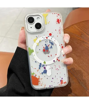 Чохол TPU+PC Flush with MagSafe для Apple iPhone 15 (6.1") White