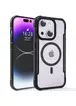 TPU+PC чехол Defense Clear with MagSafe для Apple iPhone 15 (6.1") Черный