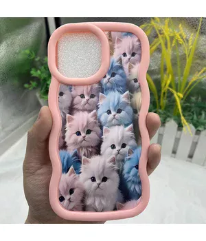 Чохол TPU Cloudy Pictures для Apple iPhone 15 (6.1") Kittens