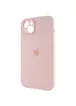 Чехол Silicone Case Full Camera Protective (AA) для Apple iPhone 15 (6.1") Розовый / Pink Sand