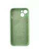 Чехол Silicone Case Full Camera Protective (AA) для Apple iPhone 15 (6.1") Зеленый / Pistachio