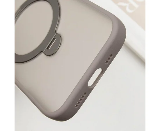 Чехол Ummi Colorful with MagSafe HQ Ring для Apple iPhone 15 (6.1") Grey