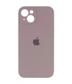 Чехол Silicone Case Full Camera Protective (AA) для Apple iPhone 15 (6.1") Серый / Lavender