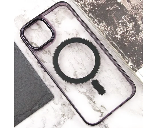 Чехол TPU Iris with MagSafe для Apple iPhone 15 (6.1") Черный
