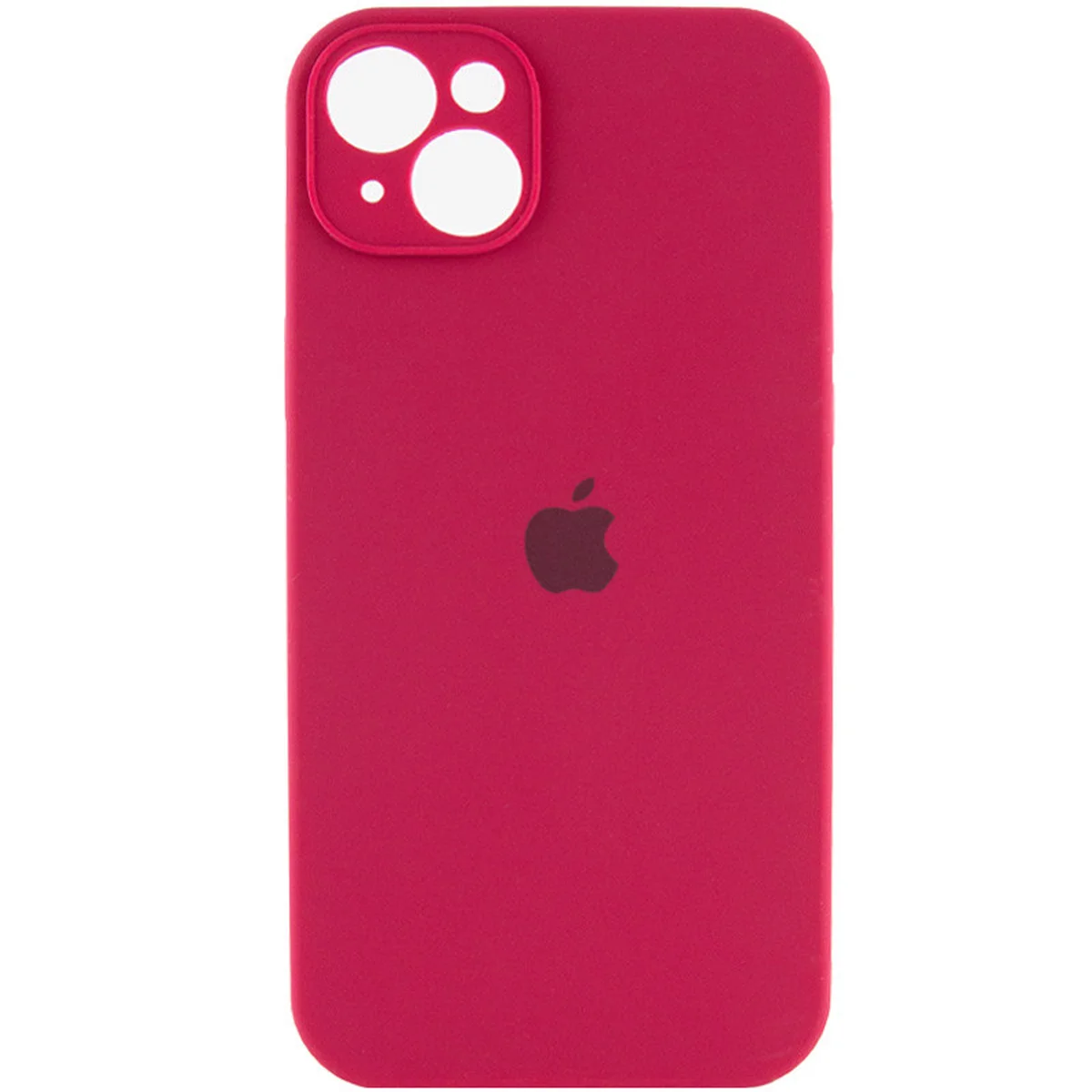 Чохол Silicone Case Full Camera Protective (AA) Apple iPhone 15 (6.1") Червоний / Rose Red