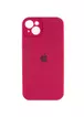 Чехол Silicone Case Full Camera Protective (AA) для Apple iPhone 15 (6.1") Красный / Rose Red