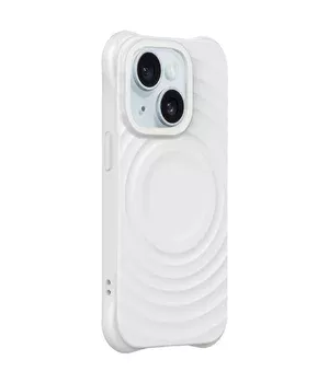 Чехол TPU Orbit with MagSafe для Apple iPhone 15 (6.1") White