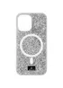 TPU чохол Bling World Rock Diamond with MagSafe для Apple iPhone 15 (6.1") Silver