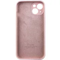 Чехол Silicone Case Full Camera Protective (AA) для Apple iPhone 15 (6.1") Розовый / Chalk Pink