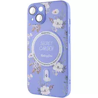 TPU+PC чехол Secret Garden with MagSafe для Apple iPhone 15 (6.1") Lilac