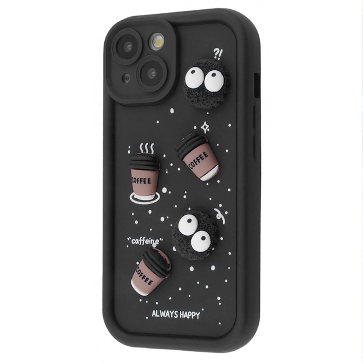 Чехол TPU Toys Case для Apple iPhone 15 (6.1") Black / Always Happy