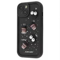 Чехол TPU Toys Case для Apple iPhone 15 (6.1") Black / Always Happy