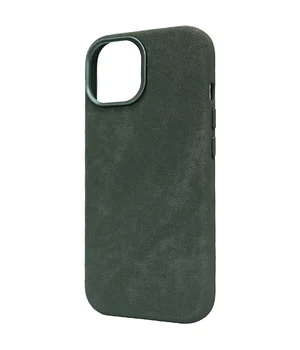 Чехол Denim with MagSafe для Apple iPhone 15 (6.1") Pine needle