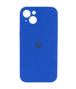 Чехол Silicone Case Full Camera Protective (AA) для Apple iPhone 15 (6.1") Синий / Capri Blue