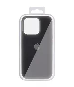 Чехол Silicone Case (AA) Logo with MagSafe для Apple iPhone 15 (6.1") Черный / Black