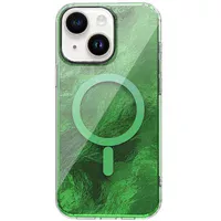 Чехол TPU Shiny Mountain (MagFit) для Apple iPhone 15 (6.1") Green