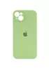 Чехол Silicone Case Full Camera Protective (AA) для Apple iPhone 15 (6.1") Мятный / Mint