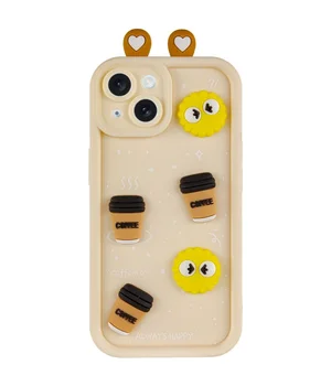 Чехол TPU Toys Case with Ears для Apple iPhone 15 (6.1") Sand