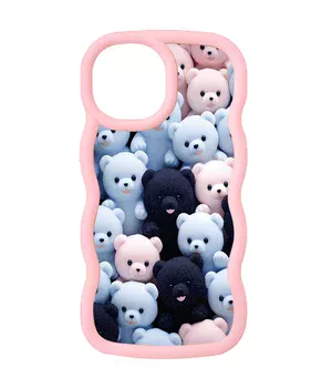Чехол TPU Cloudy Pictures для Apple iPhone 15 (6.1") Bears