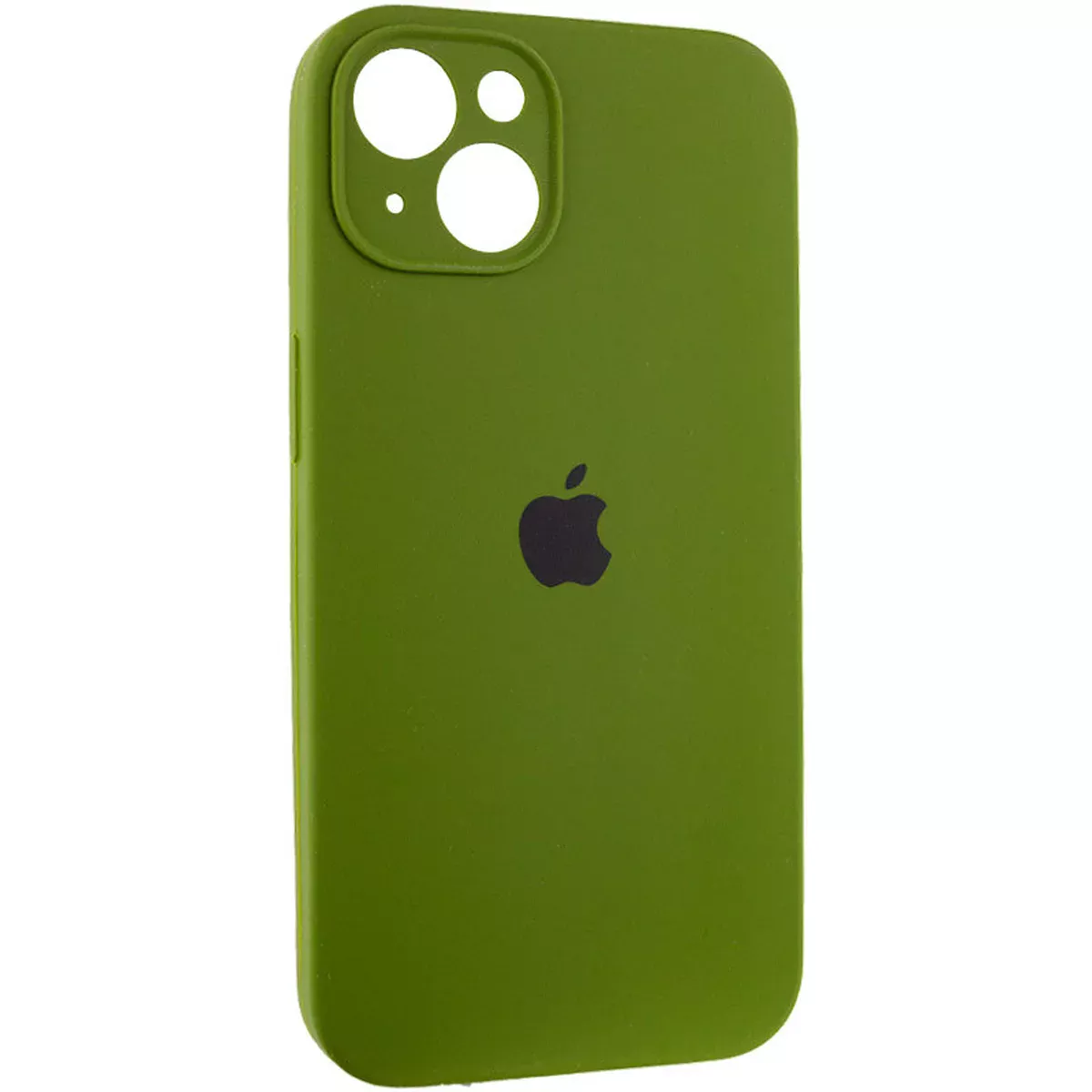 Чехол Silicone Case Full Camera Protective (AA) для Apple iPhone 15 (6.1") Зеленый / Dark Olive