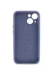Чохол Silicone Case Full Camera Protective (AA) Apple iPhone 15 (6.1") Сірий / Lavender Gray