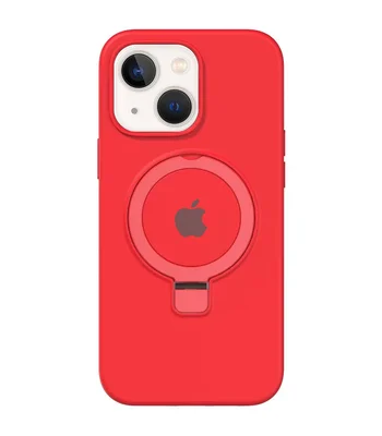 Чехол Silicone Case Full Protective with Ring для Apple iPhone 15 (6.1") Red