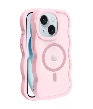 Чехол TPU+PC Undine with MagSafe для Apple iPhone 15 (6.1") Pink
