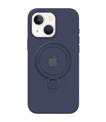 Чехол Silicone Case Full Protective with Ring для Apple iPhone 15 (6.1") Dark Blue