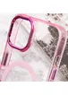 Чехол TPU Iris with MagSafe для Apple iPhone 15 (6.1") Розовый