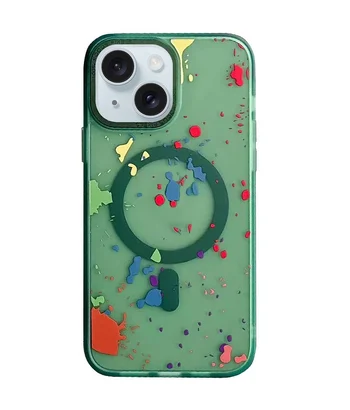 Чохол TPU+PC Flush with MagSafe для Apple iPhone 15 (6.1") Dark green